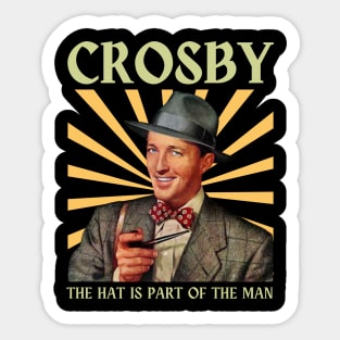 Crosby Retro Fan Original Aesthetic Tribute 〶 Sticker